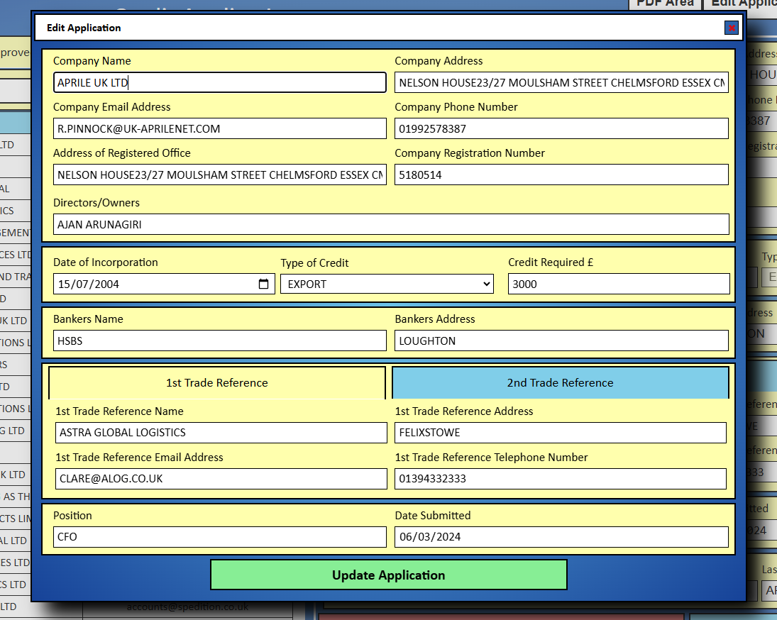 Credit Applications 2